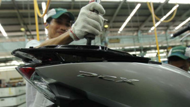 Proses produksi motor Honda PCX 150