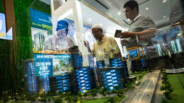 Ilustrasi bisnis properti. 