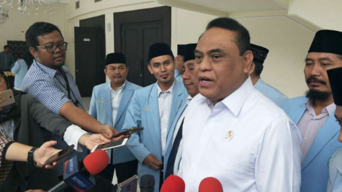 Menteri Pendayagunaan Aparatur Negara dan Reformasi Birokrasi Syafruddin 