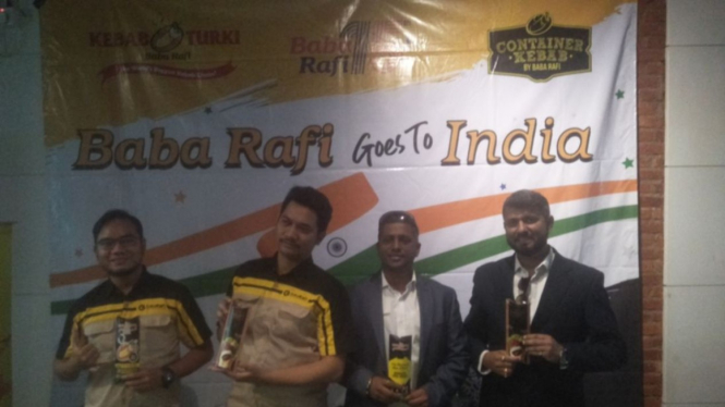 Konferensi pers Kebab Turki Baba Rafi Goes to India