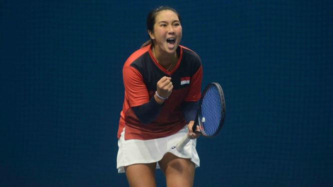 Petenis putri Indonesia, Aldila Sutjiadi raih emas SEA Games 2019