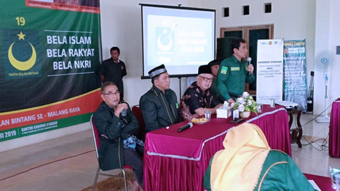 Suasana konsolidasi partai PBB. (Foto: istimewa)