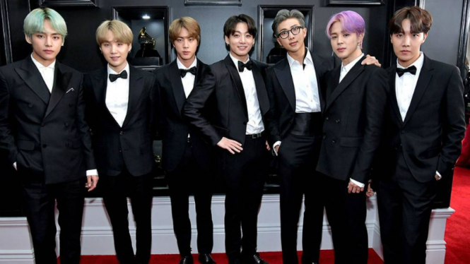 BTS di ajang Grammy Awards 2019.