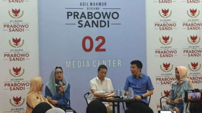 Mien Uno di Media Center Prabowo-Sandi