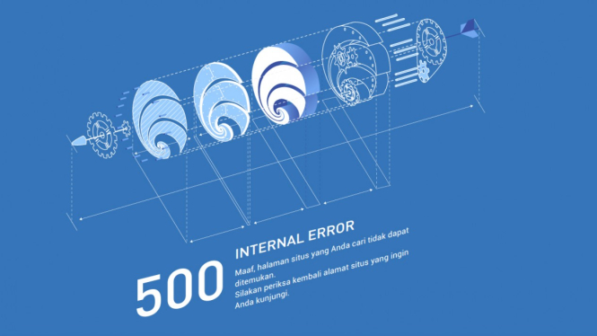 Halaman website Kominfo down alias tumbang