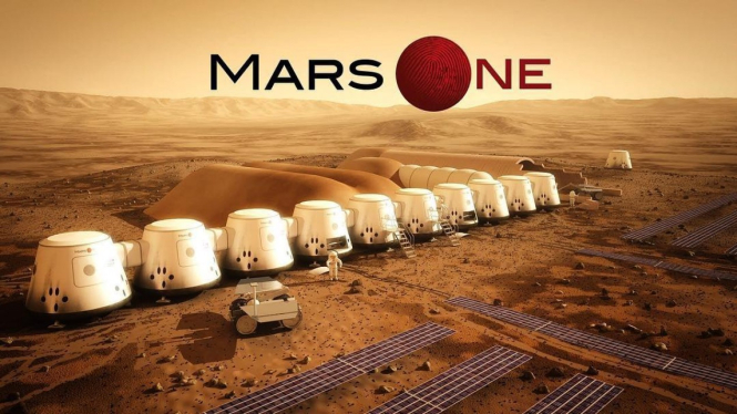 Ilustrasi koloni Planet Mars