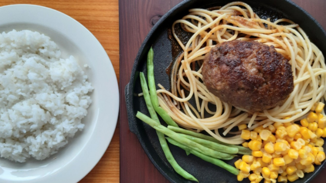 Hamburg Steak di Ishigamaya.