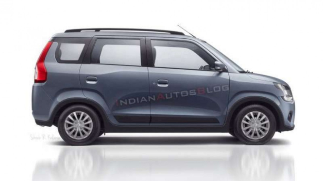 Rendering Suzuki Wagon R edisi tujuh penumpang.