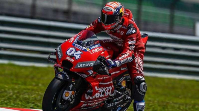Pembalap Mission Winnow Ducati, Andrea Dovizioso