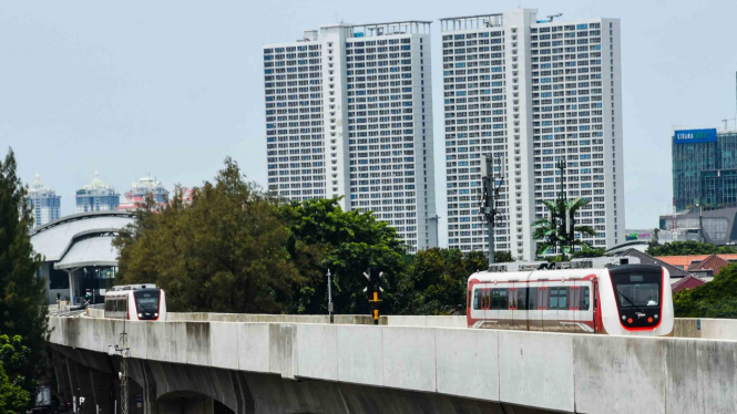 Ilustrasi properti dekat LRT. 