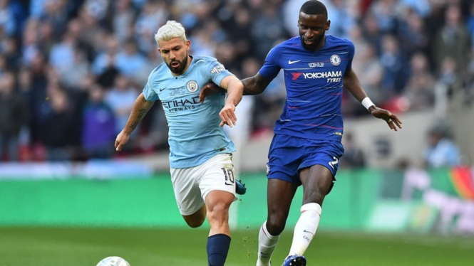 Pertandingan Chelsea melawan Manchester City di final Piala Liga Inggris