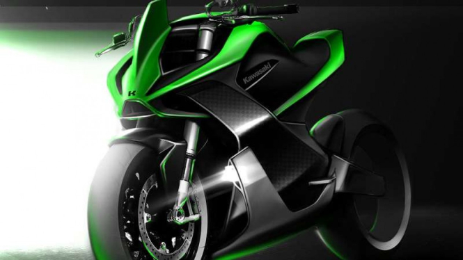 Gambar rekaan Kawasaki Ninja listrik