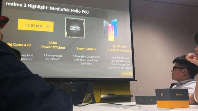 Penampakan Realme 3.