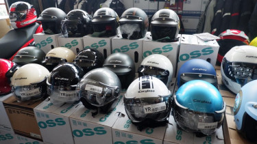 Ilustrasi helm motor