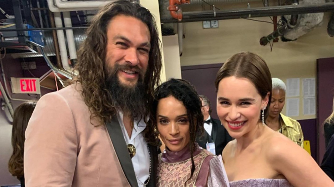 Jason Momoa, Lisa Bonet, dan Emilia Clarke.