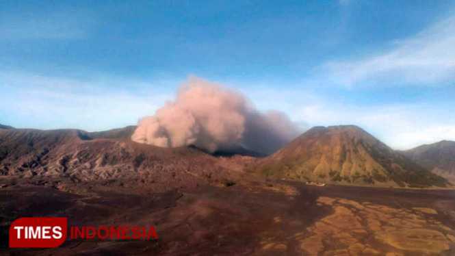 Kondisi terkini Gunung Bromo, Senin (11/3/2019). (FOTO: Bayu for TIMES Indonesia)