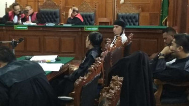  Sidang Ahmad Dhani di PN Surabaya, Jawa Timur, pada Selasa, 12 Maret 2019. 