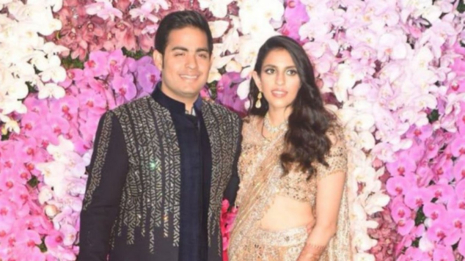Akash Ambani dan Sloka Mehta