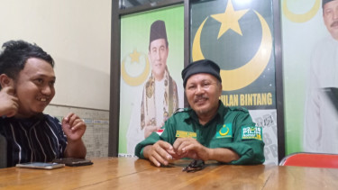 Sekretaris Dewan Pimpinan Pusat PBB Sulawesi Selatan, Purnama Irianto Asadiah, saat ditemui di kantornya di Makassar, Jumat, 15 Maret 2019.