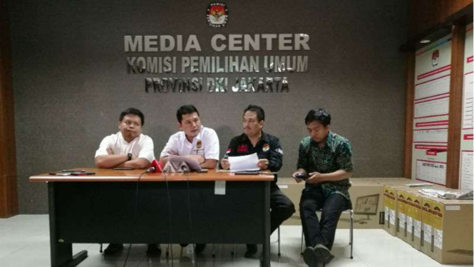 Konferensi pers KPU DKI Jakarta
