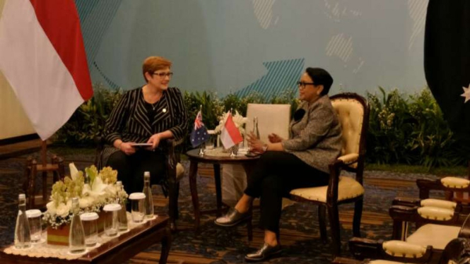 Menlu RI Retno Marsudi dan Menlu Australia