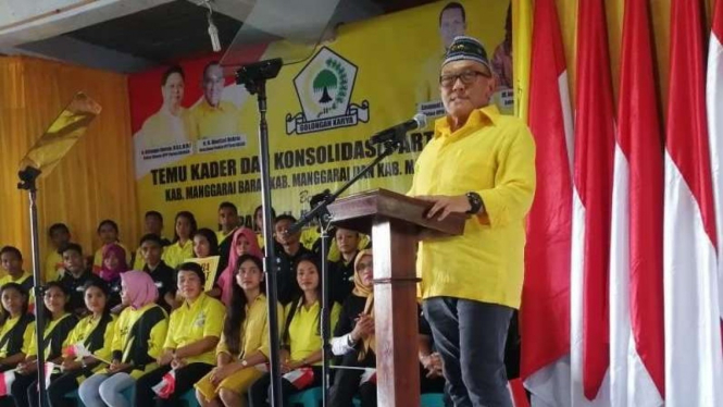 Ketua Dewan Pembina Golkar, Aburizal Bakrie. 
