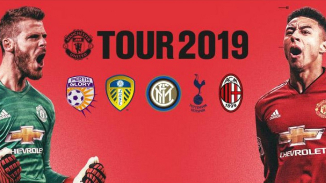 Banner tur pramusim Manchester United musim panas 2019/2020