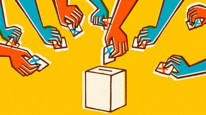 Ilustrasi pemilu.