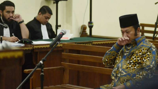 Bupati nonaktif Lampung Selatan, Zainudin Hasan. 