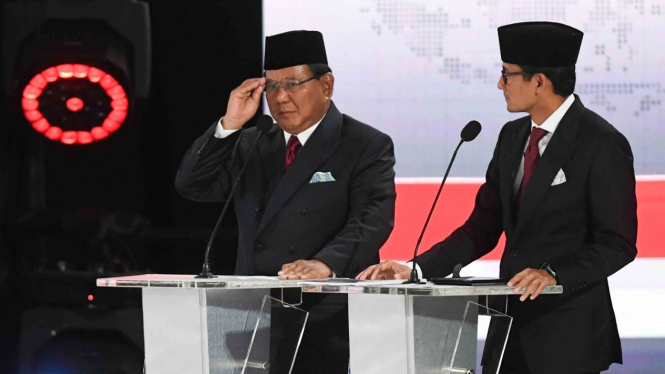 Prabowo Subianto dan Sandiaga Uno.