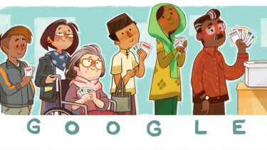 Doodle Google edisi Pemilu 2019