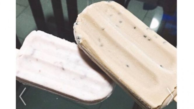 Es krim bobba milk tea. 