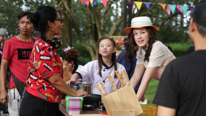 Di balik layar syuting film Koki Koki Cilik 2.