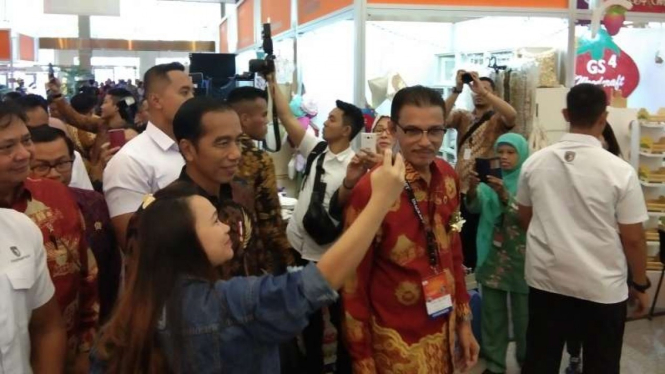 Presiden Joko Widodo di Inacraft 2019