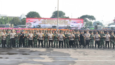 Polri dan TNI gelar apel siaga