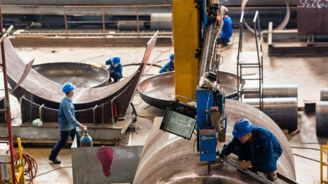 Ilustrasi Industri manufaktur.