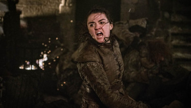 Maisie Williams sebagai Arya Stark dalam Game of Thrones Season 8.