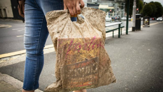 Ilustrasi plastik biodegradable 