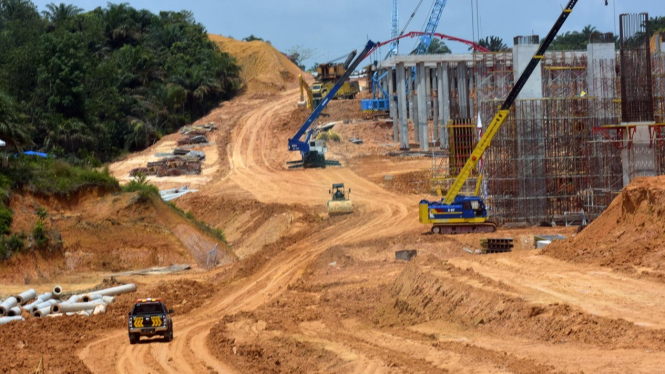 Progres Proyek Jalan Tol Pekanbaru-Dumai