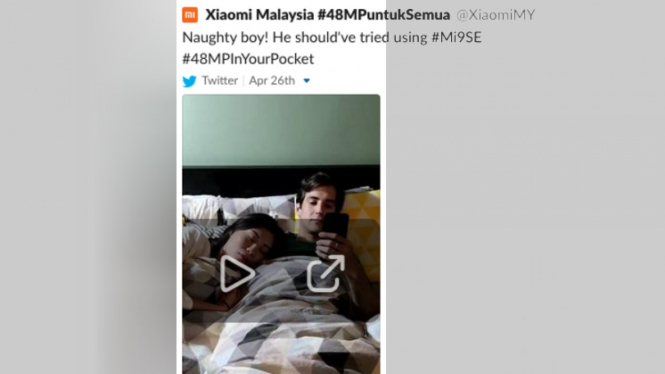 Iklan Xiaomi yang berbau perselingkuhan 