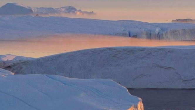 Gletser Jakobshavn Greenland.