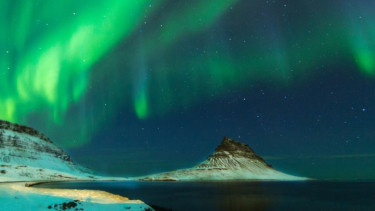 Aurora borealis.