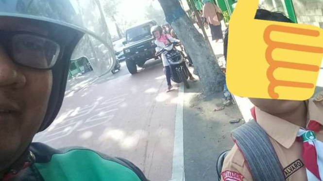 Pengemudi Gojek di Madiun gratiskan tarif buat anak sekolah di bulan Ramadan