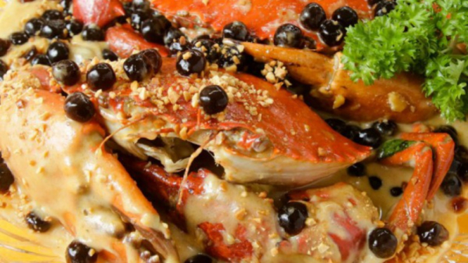 Kepiting saus boba.