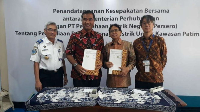 MoU Penyediaan Listrik di Pelabuhan Patimban antara PLN dan Kemenhub.