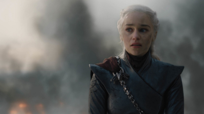 Daenerys Targaryen (Emilia Clarke) dalam Game of Thrones Season 8.