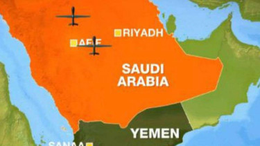 Pangkalan minyak Arab Saudi diserang Houthi menggunakan drone.