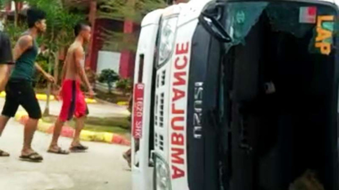 Kerusuhan di Lapas Narkotika di Kabupaten Langkat, Sumatera Utara, pada Kamis siang, 16 Mei 2019.