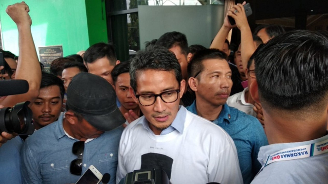 Cawapres 02 Sandiaga Uno di Palembang