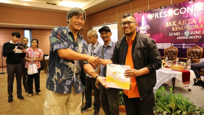 Press Conference Jakarta Fair Kemayoran 2019, Senin (20/5).